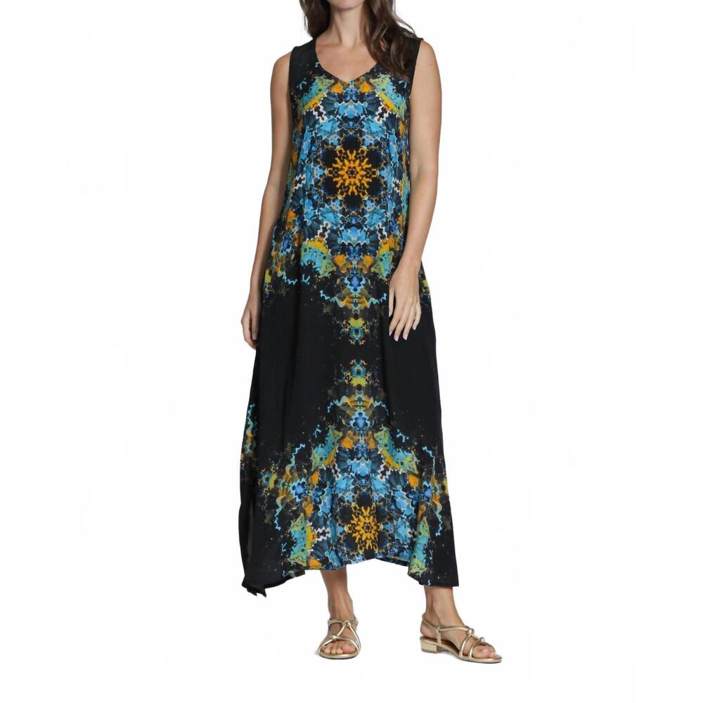 NEW APNY women's v neck tank maxi dress in navy